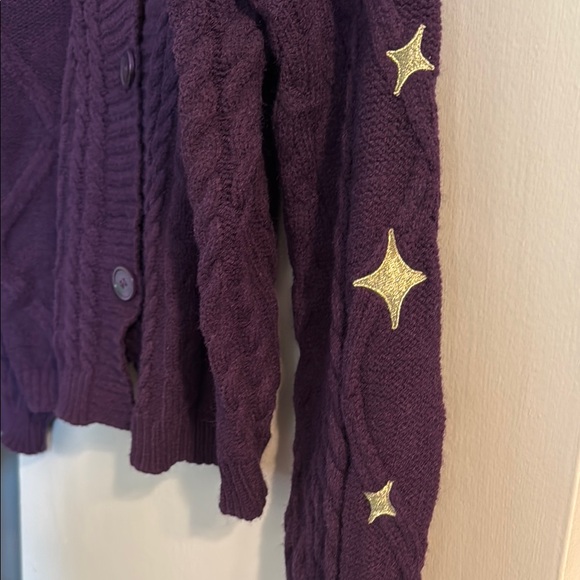 NWT Taylor Swift Speak Now Taylor's Version Cardigan Purple Gold Stars - Picture 4 of 6